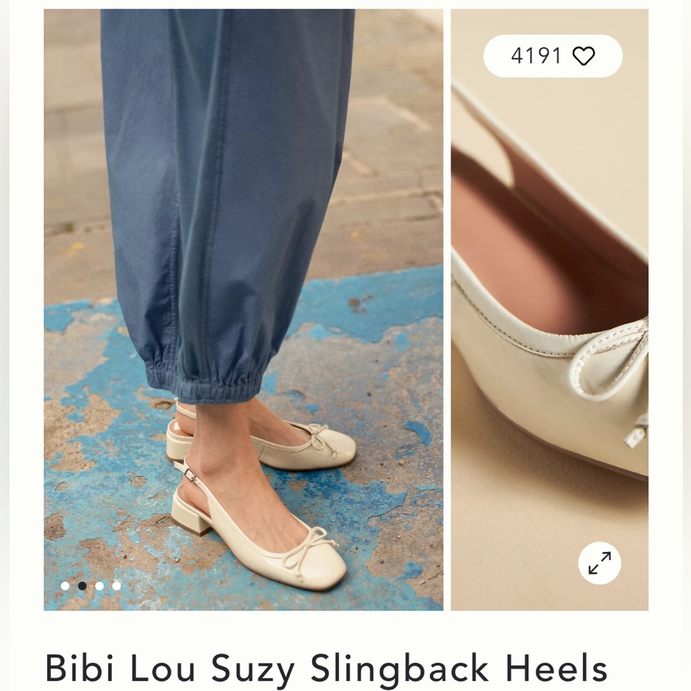 Sling back heels // Bow flats